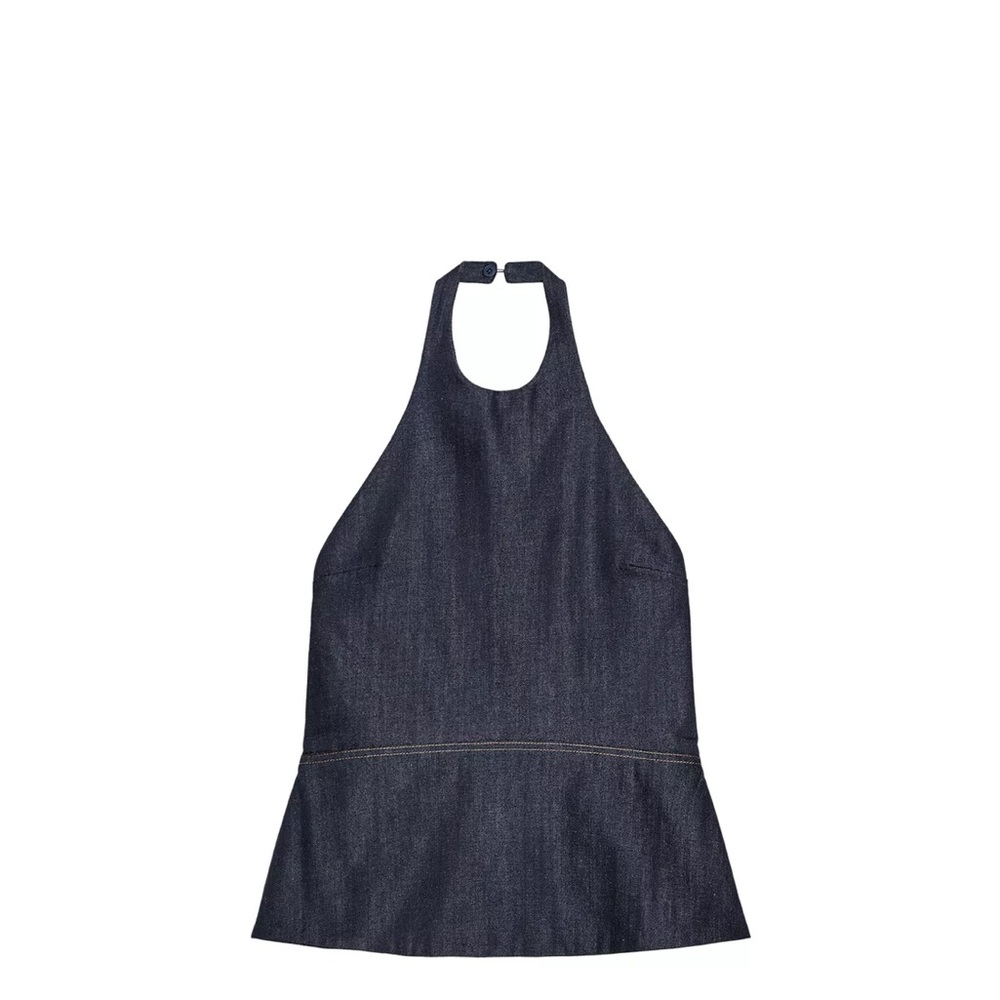 Zara Dark Blue Halter Top